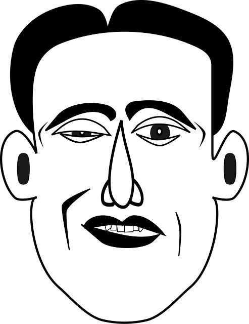 Free con artist face man vector