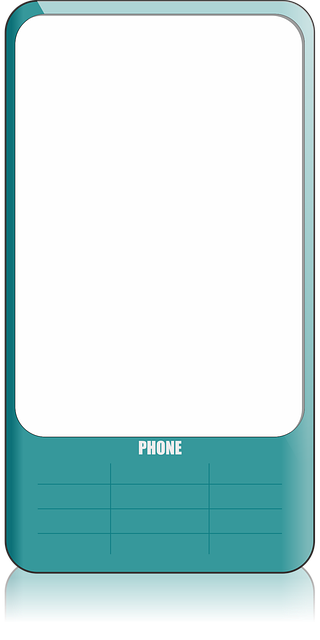 Free device hand-held mobile illustration