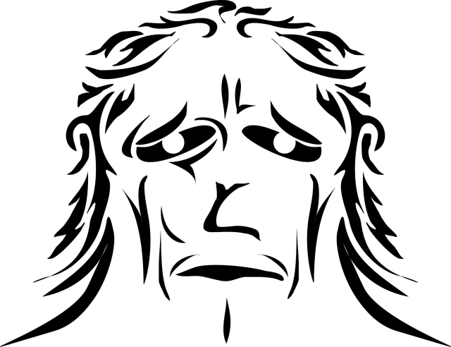 Free ape face frown vector
