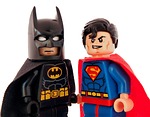 batman, superman, lego