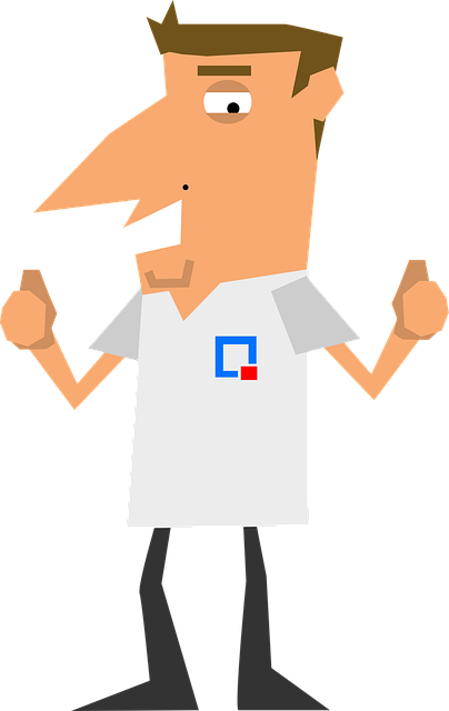 Free caricature character co-workers illustration