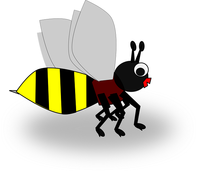 Free bee insect simple vector