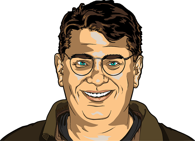 Free man friendly smiling vector