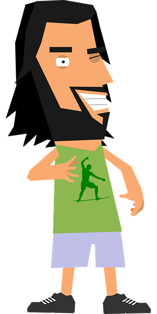 Free caricature character co-workers illustration