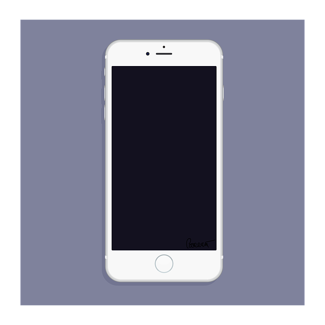 Free apple phone white vector