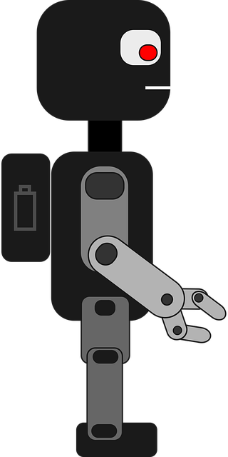 Free game humanoid robot vector