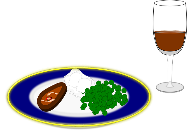Free abstemious dinner drink vector