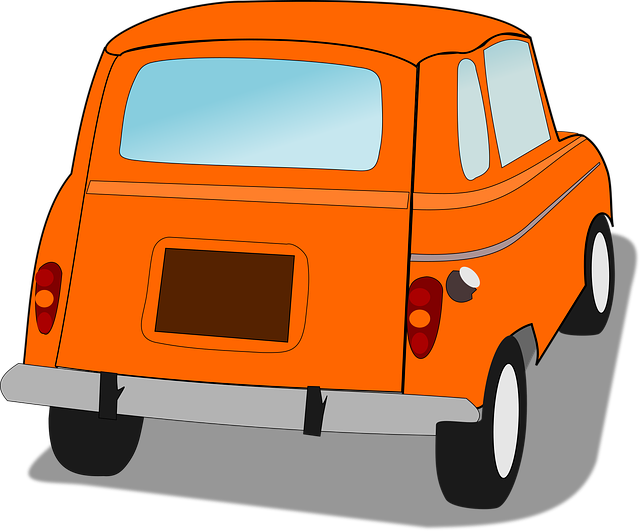 Free car french car orange car vector