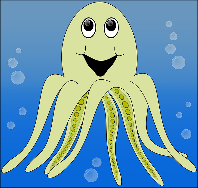 Free animal cartoon ocean illustration