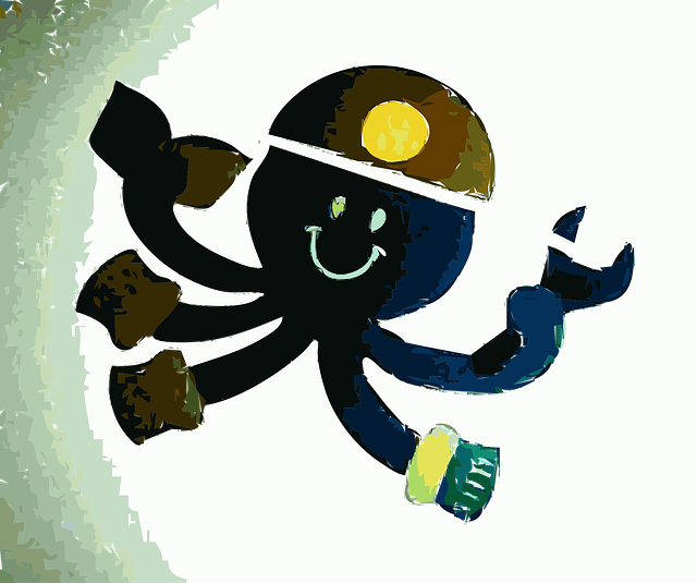 Free found octopus worker vector