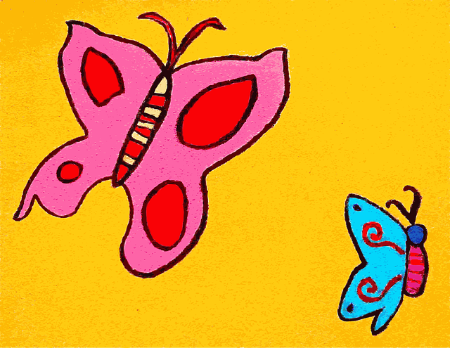 Free butterflies butterfly girlie vector