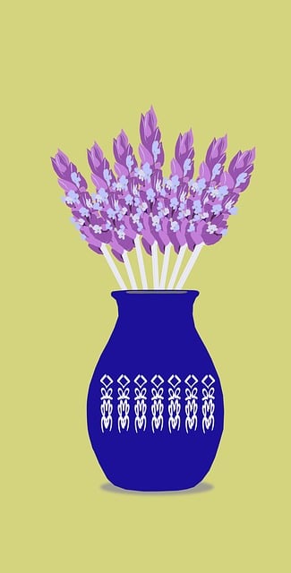 Free blue flower background flower illustration