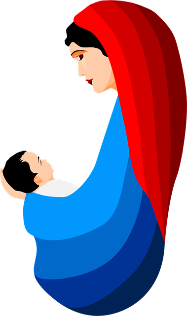 Free catholic christian christmas illustration