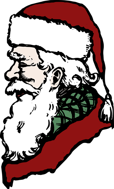 Free christmas head holiday vector