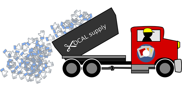 Free supply truck lorry vector