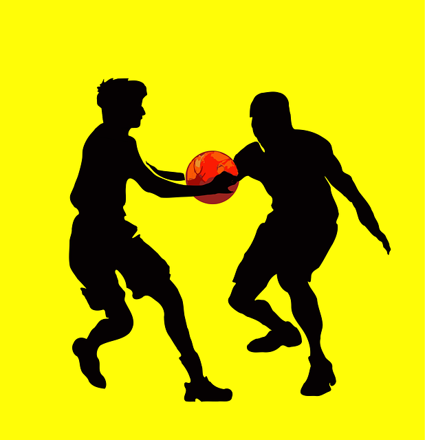 Free ball basketball boys vector