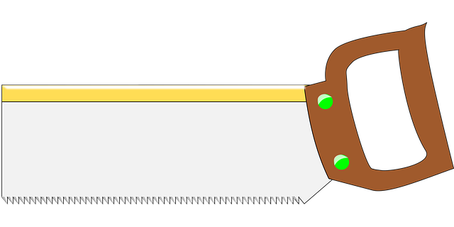 Free back saw dovetail gent's saw vector