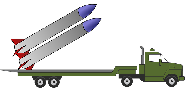 Free army military missile vector