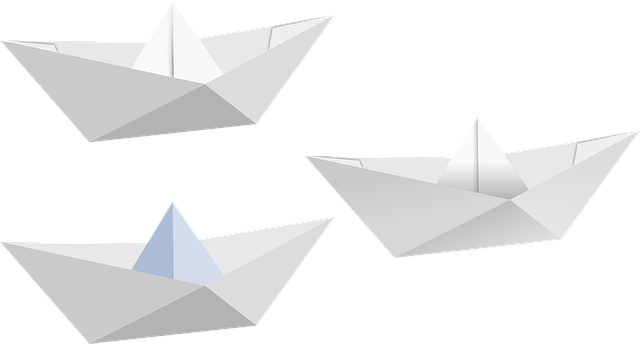 Free boat fold folded vector