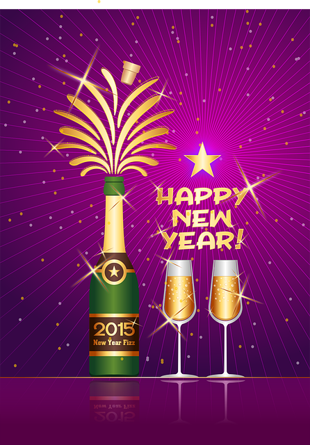 Free champagne champagne bottle champagne glass vector