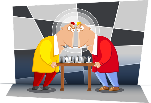 Free chess chess face off chess players vector