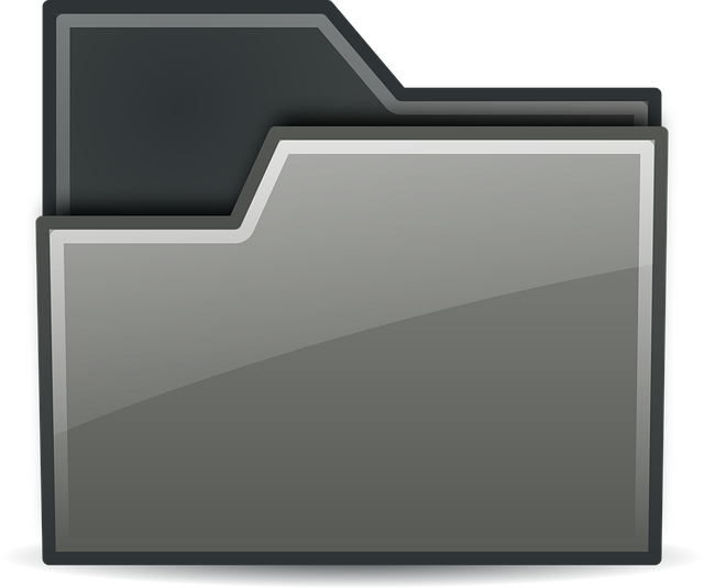 Free black folder icons illustration
