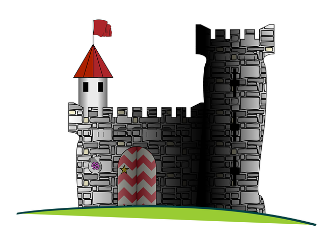 Free castle catoon style fun vector