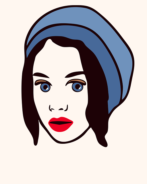 Free avatar beanie face illustration