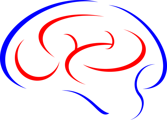 Free brain thinking abstract vector