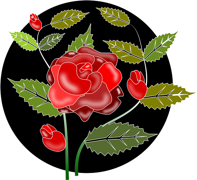 Free rose rose flower flowers illustration
