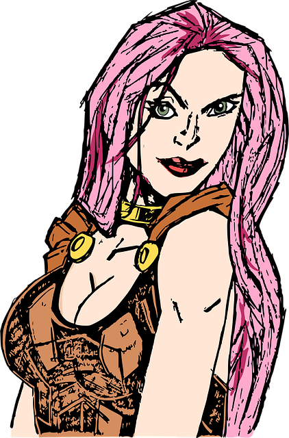 Free female heroine new collection vector