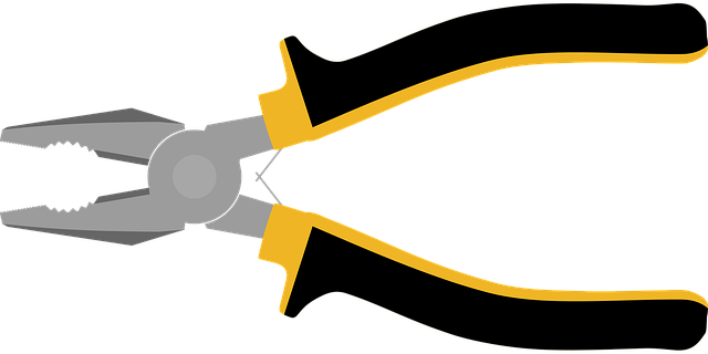 Free metal pliers tool illustration