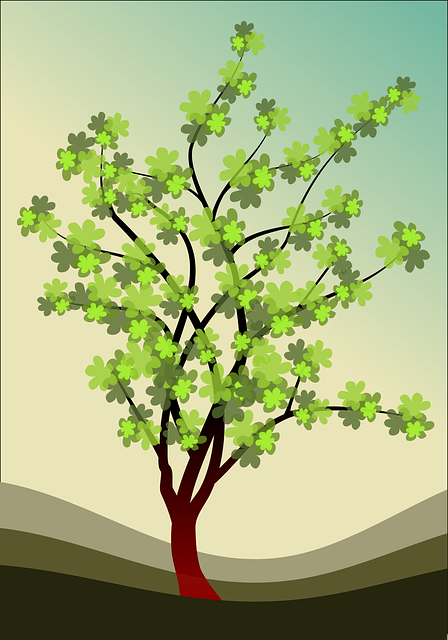 Free branches field flora vector