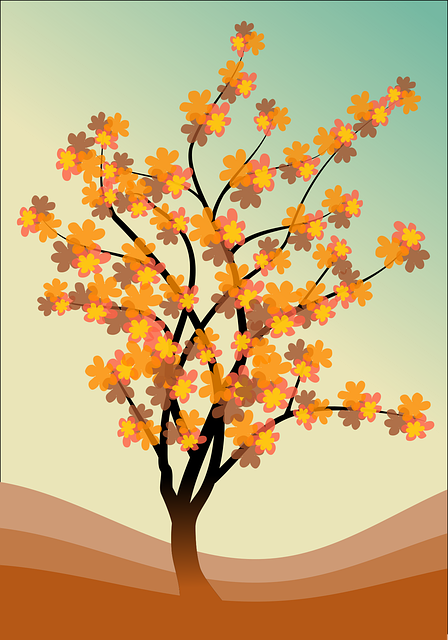 Free branches field flora vector