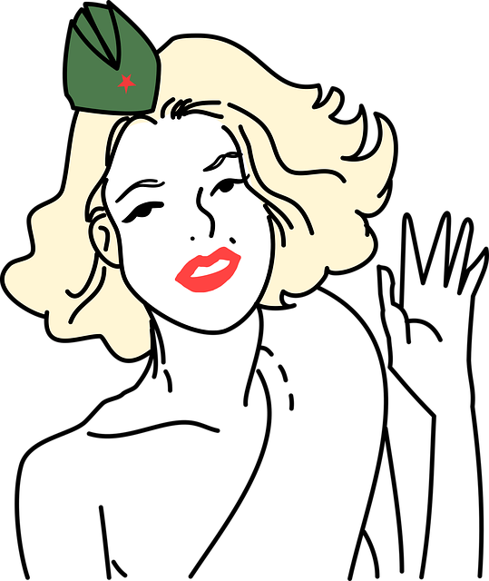 Free army caricature face illustration