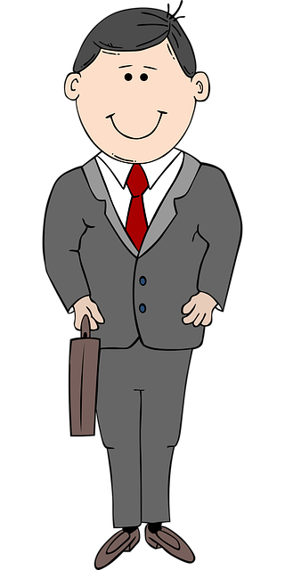 Free black suit comic characters man vector