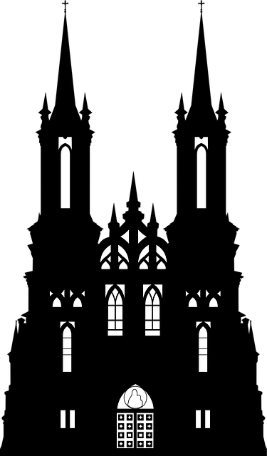 Free architecture catholic faith vector