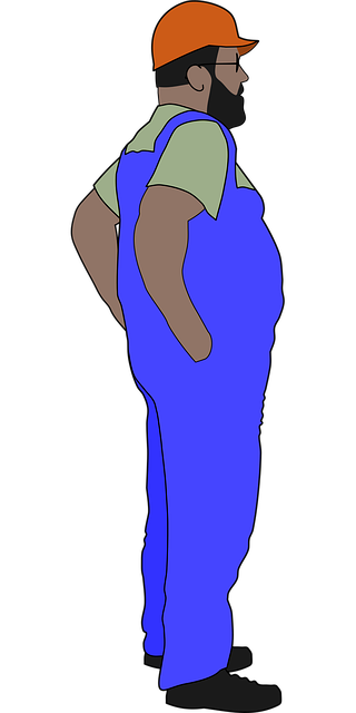 Free constructing coveralls engineer illustration