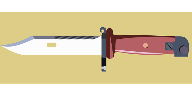 Free ak bayonet kalashnikov vector