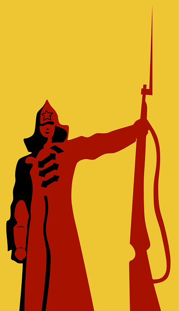 Free army bayonet red illustration
