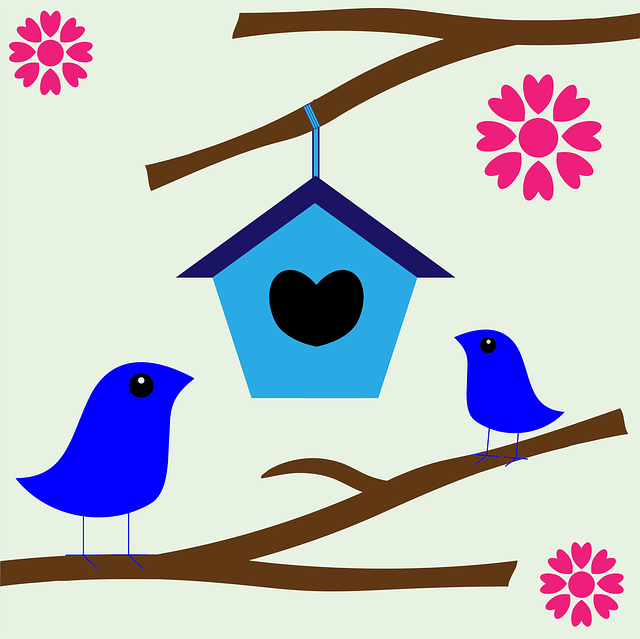 Free birdhouse nature birds vector