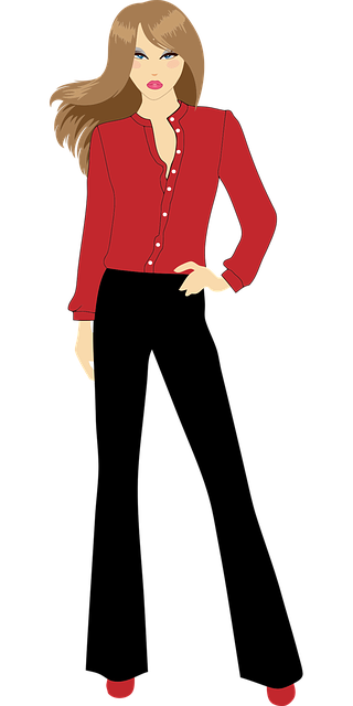 Free fashion fashionable female vector