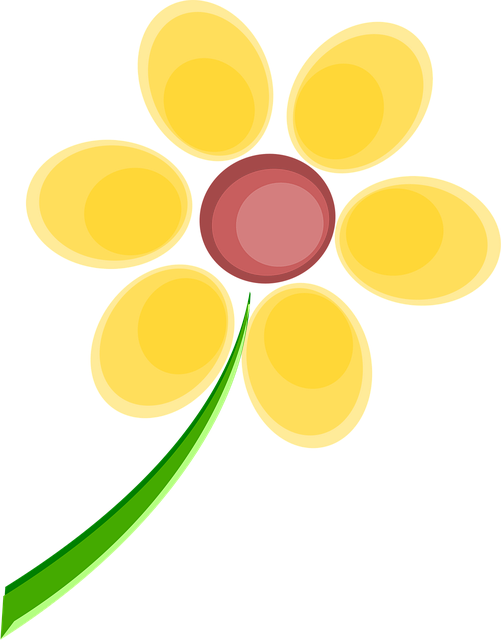 Free flower beautiful flowers yellow vector