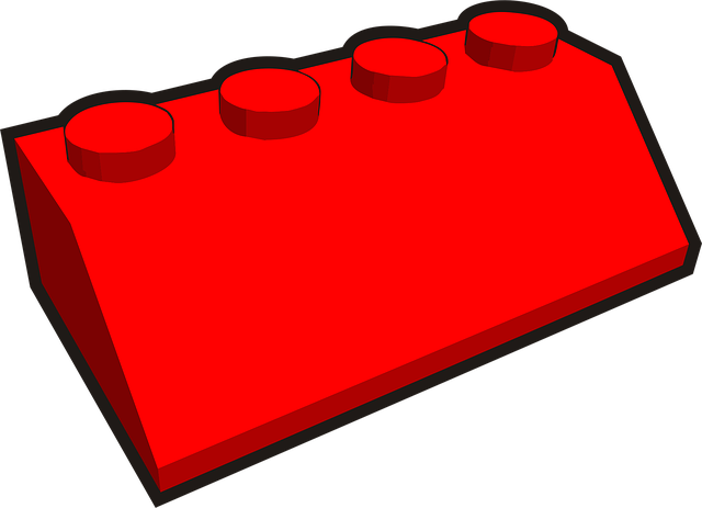 Free building block plastic toy illustration