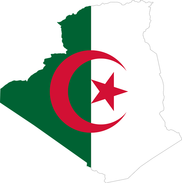Algeria, Arab, Hotarele, Țară, Steag