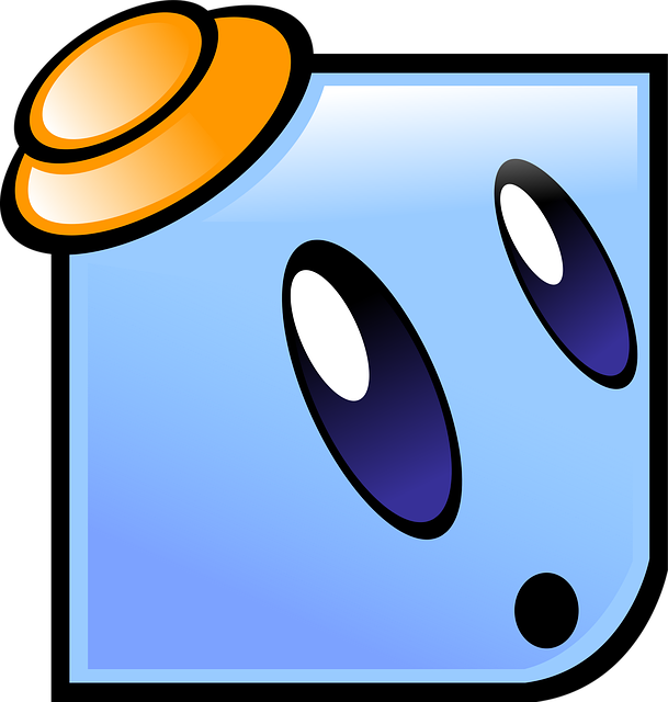 Free amazed robot smiley vector