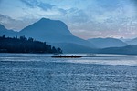 landscape, water, outriggers