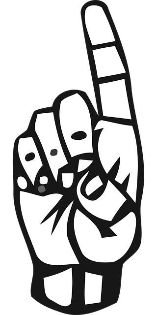 Free alphabet deaf deaf alphabet illustration