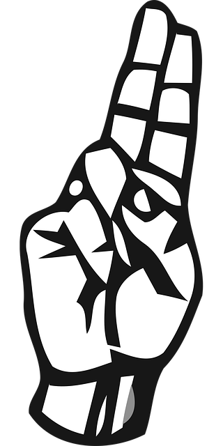 Free alphabet deaf deaf alphabet illustration