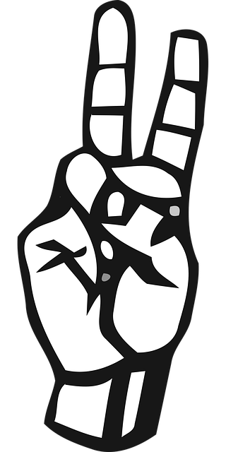 Free alphabet deaf deaf alphabet illustration